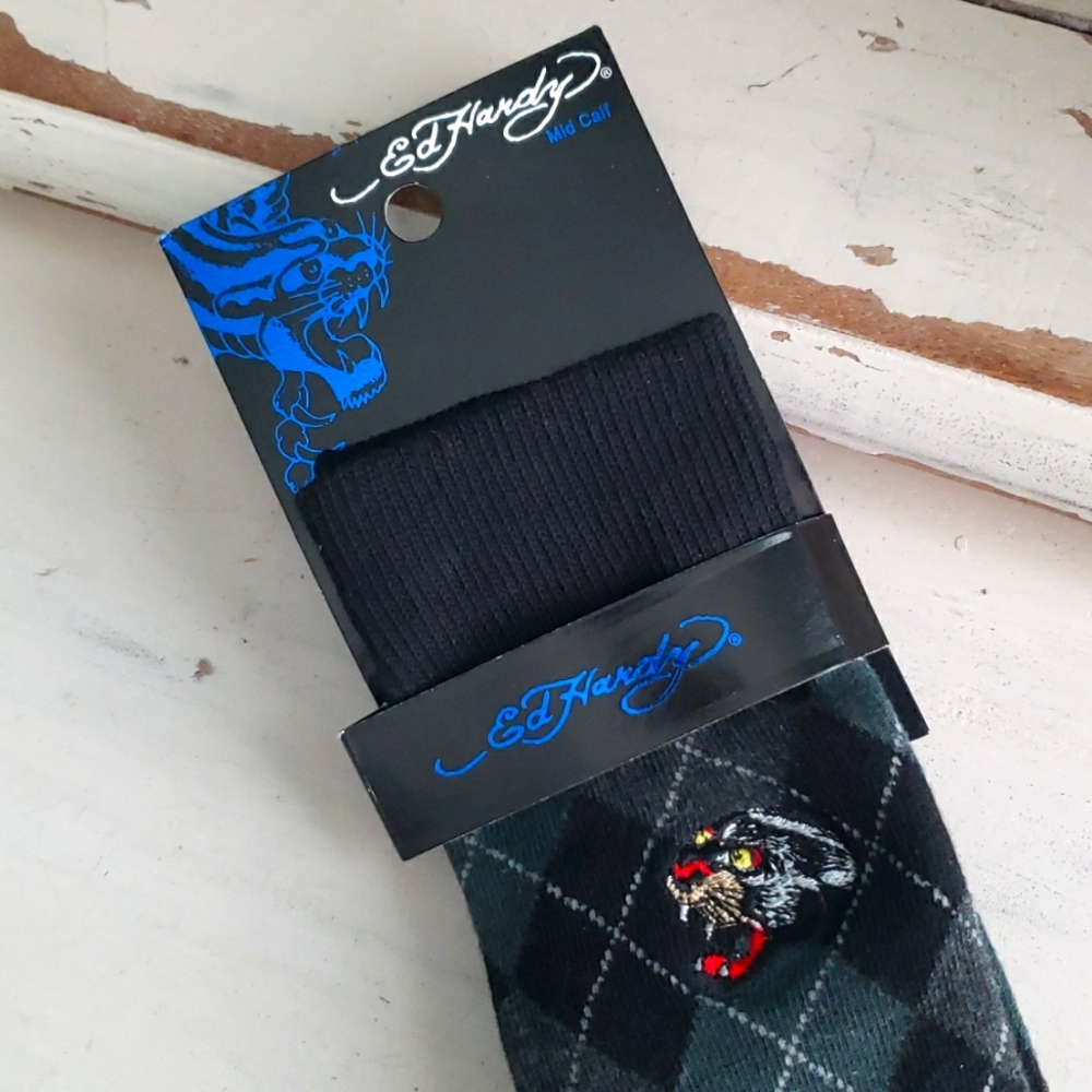 Ed Hardy mid-calf socks men - Picture 2 of 4